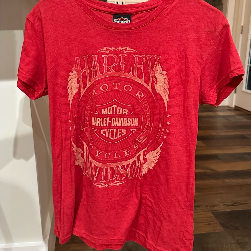 Harley-Davidson Red Graphic T-Shirt